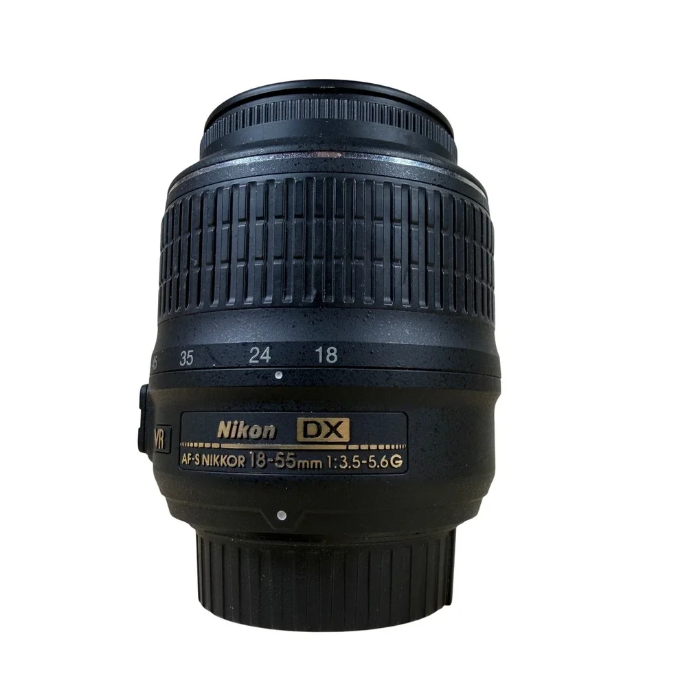 Nikon AF-S DX Nikkor 18-55mm f/3.5-5.6G VR Zoom Lens Black Fully Tested Works